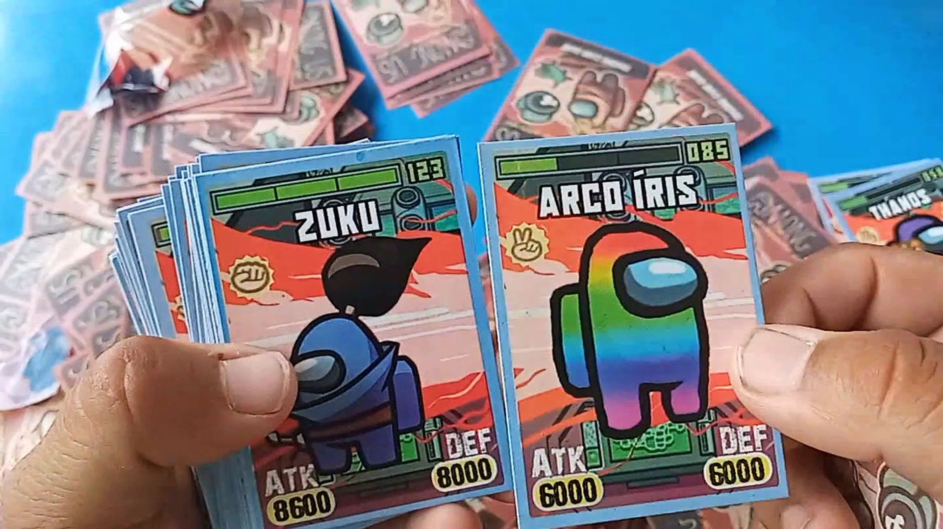 ⁣Cartinhas CARDS GAMES AMONG US