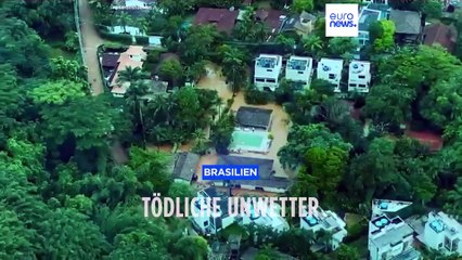 "Das Wasser stürzte herab" Mehr als 36 Tote nach Unwetter in Brasilien
