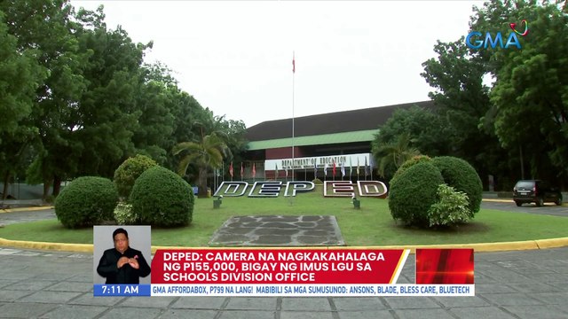 DEPED: Camera na nagkakahalaga ng P155,000, bigay ng Imus LGU sa Schools Division Office | UB