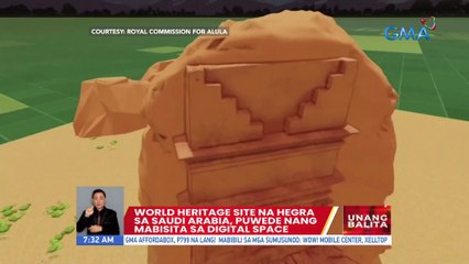 World Heritage site na Hegra sa Saudi Arabia, puwede nang mabisita sa digital space | UB