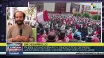 Perú: Sindicatos del país inician paro contra la presidenta Dina Boluarte