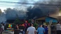 tn7- Trabajos de soldadura ocasionaron incendio que consumió cinco casas en Orotina -200223