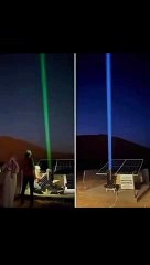 منارات الليزر تضيء الطريق في صحراء السعودية فما القصة!