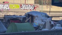 Paris : des camps de fortunes installés en bordure de la capitale