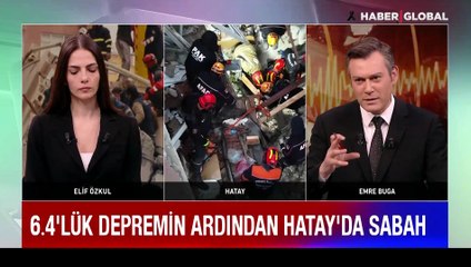 6.4'lük depremin ardından Hatay'da sabah