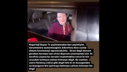 Danla Bilic'ten Beyaz TV muhabirine 'deprem' tepkisi