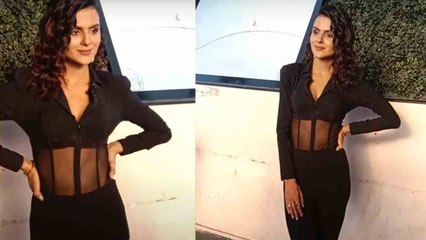 Priyanka Chahar Choudhary All black look में दिखी जबदस्त Gorgeous; PriyAnkit फैंस खुश  |FilmiBeat