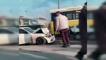 İstanbul'da zincirleme kaza! 9 araç birbirine girdi