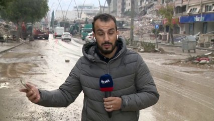 العربية تواكب عمليات رفع الأنقاض في هطاي بعد زلزالي ليلة أمس