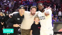 Ben Affleck's Son Samuel Has A BLAST w_ Shaq & More At NBA Celeb All-Star Game