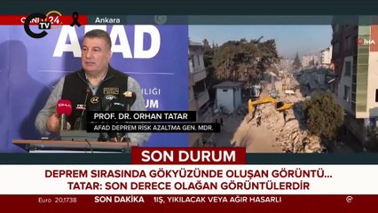 Deprem esnasında çıkan ışıklarla ilgili AFAD'dan açıklama: Son derece olağan