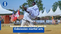 Kenyan students take part in Indonesian martial arts