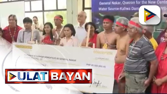 P160-M disturbance fees sa mga Dumagat at Remontado na mula sa Tanay at Gen. Nakar, Quezon, opisyal nang naibigay ng MWSS