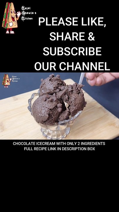 Chocolate Ice Cream Recipe With Only 2 Ingridients WITHOUT CREAM – NO MILK – NO CORNFLOUR