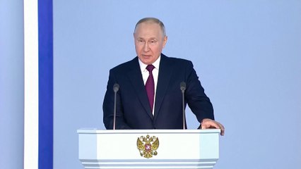 كلمة للرئيس الروسي بوتين أمام البرلمان مع مرور عام للحرب في أوكرانيا