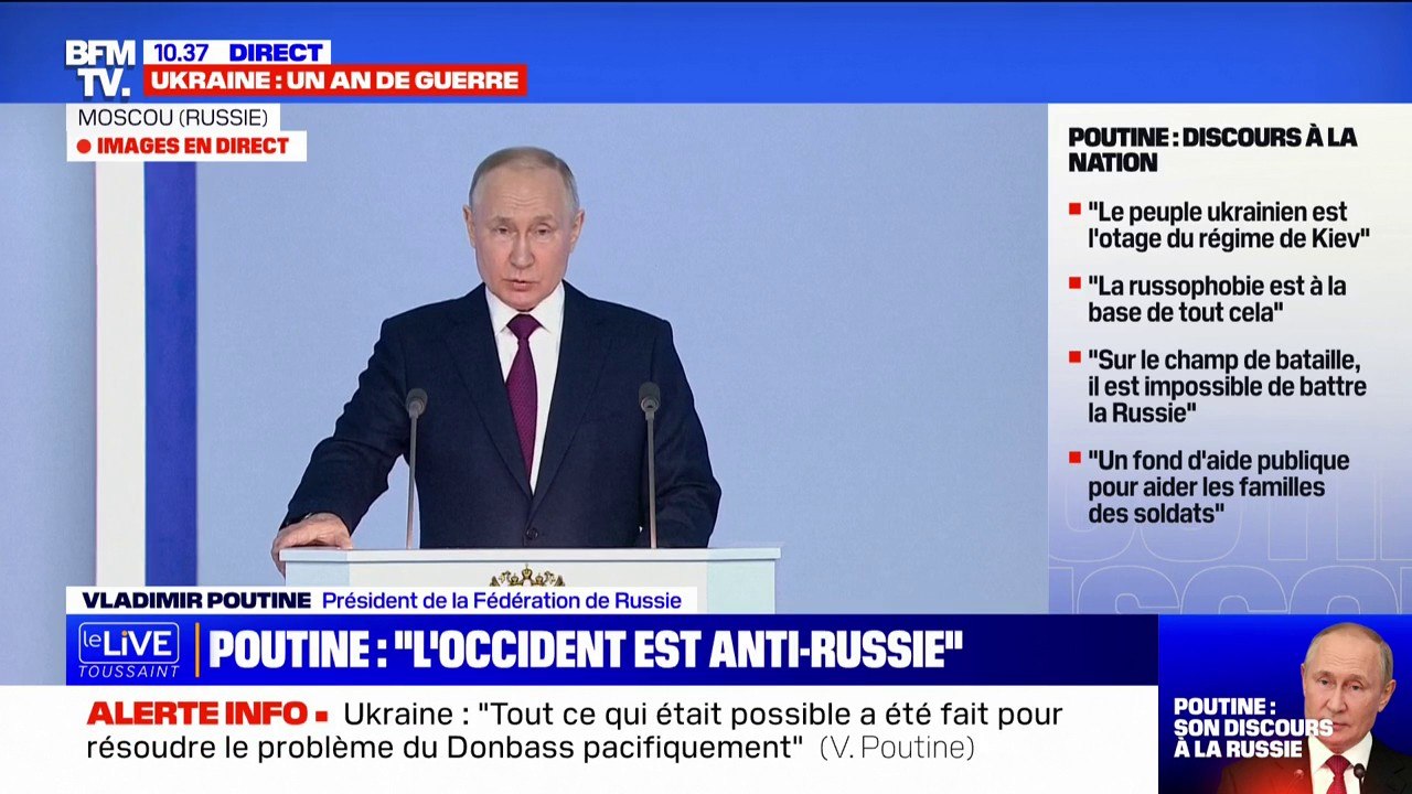 Pour Vladimir Poutine, "l'Occident n'est parven...