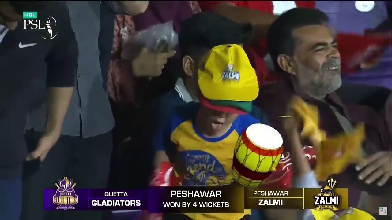 Winning Moments _ Quetta Gladiators vs Peshawar Zalmi _ Match 9 _ HBL PSL 8 _ MI2A