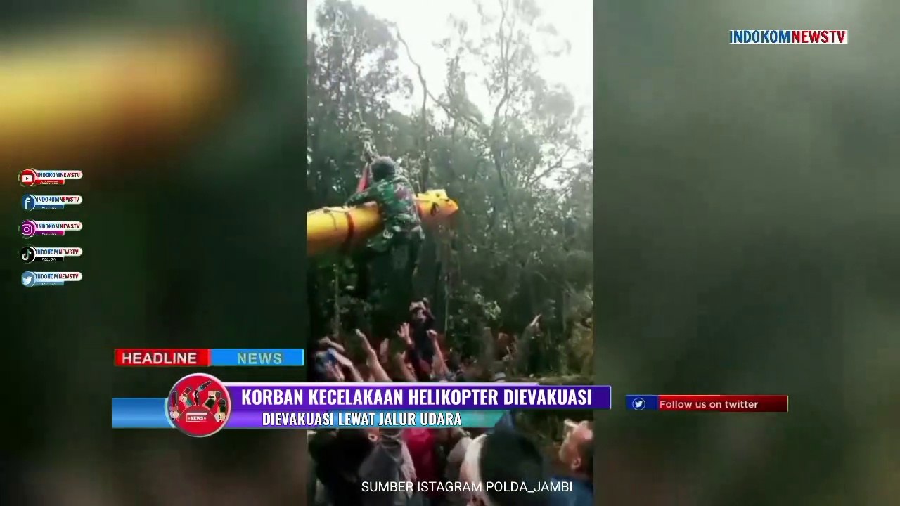 Korban Kecelakaan Heli di Jambi Berhasil Dievakuasi lewat Jalur Udara, Begini Caranya