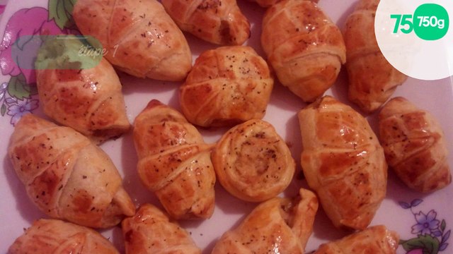 Croissants poireau saumon