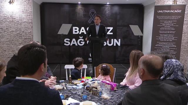 DEVA Partisi depremlerde hayatını kaybedenler için anma programı düzenledi