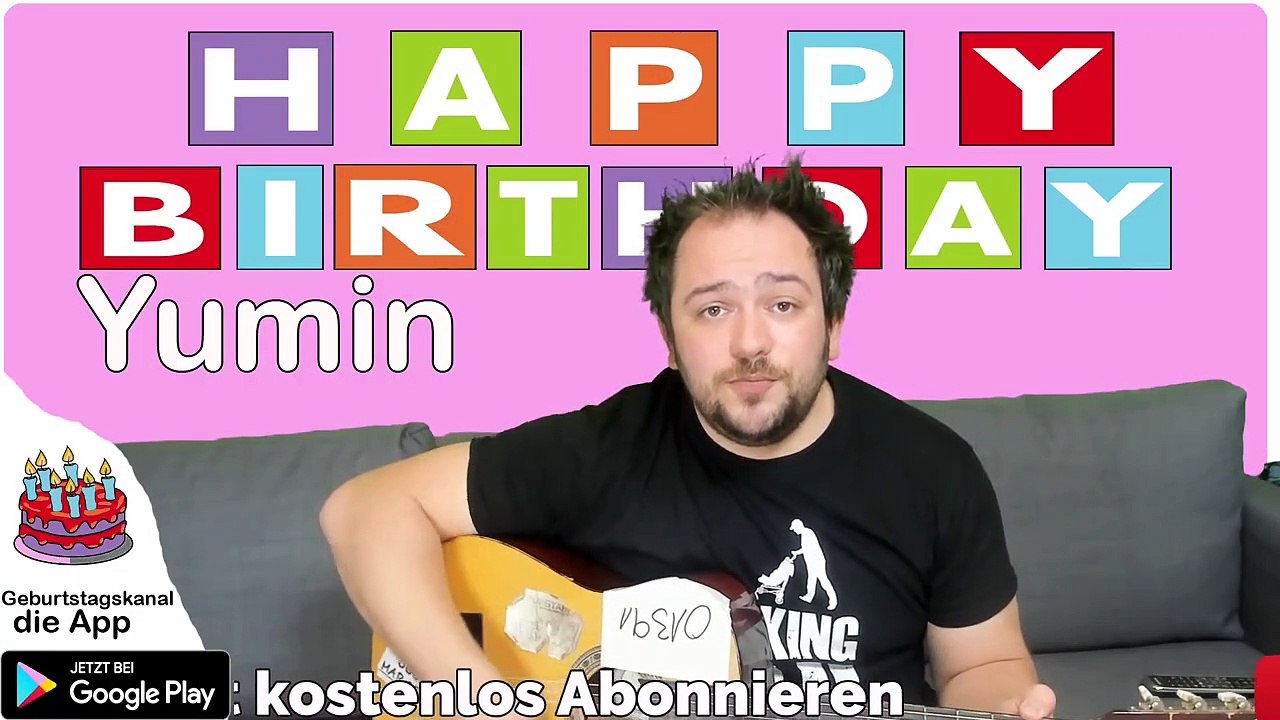 Happy Birthday, Yumin! Geburtstagsgrüße an Yumin