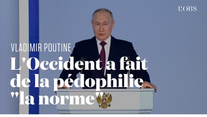 Poutine accuse l'Occident d'avoir fait de la pédophilie "la norme"
