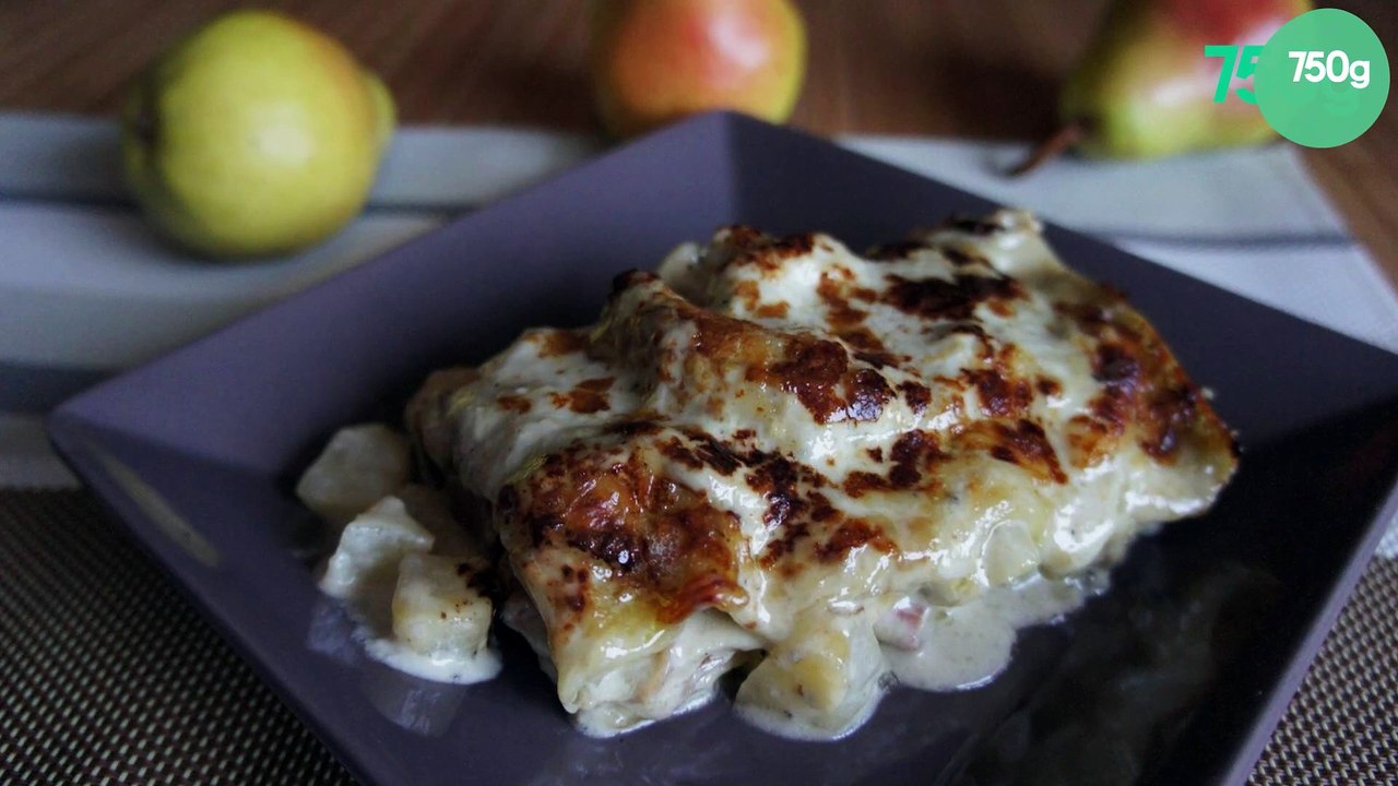 Lasagnes au Roquefort et aux poires