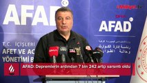 AFAD: 7 bin 242 artçı sarsıntı oldu