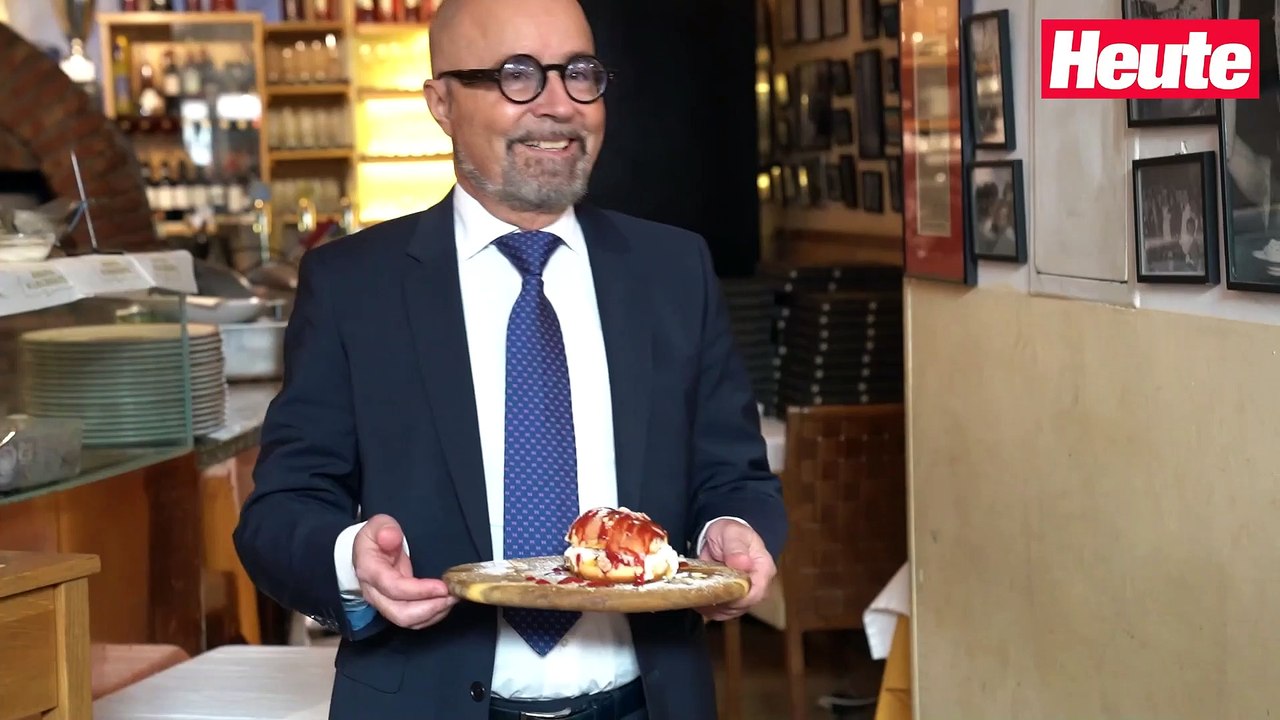 Burrata, Kirsch-Sauce – die Krapfen-Pizza im "Heute"-Test