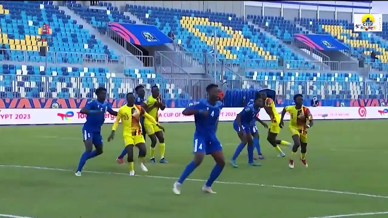 Egypt  2023  | U-2O AFCON Group Stage | Uganda vs Central African Republic |  2-1 | Match Highlights