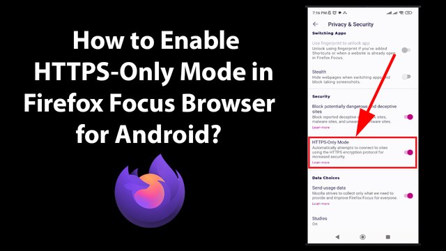 How to Enable HTTPS-Only Mode in Firefox Focus Browser for Android?