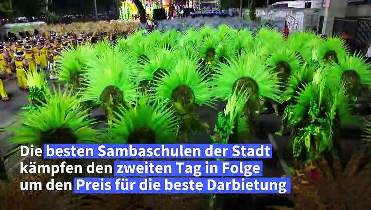 Karneval in Rio: Schaulaufen der Samba-Schulen