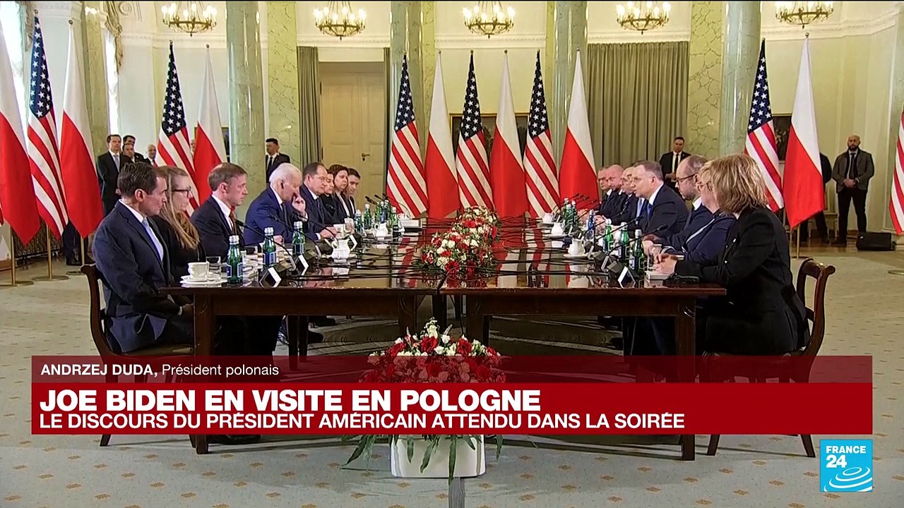 Pologne : Joe Biden s'entretient avec son homologue polonais Andrzej Duda