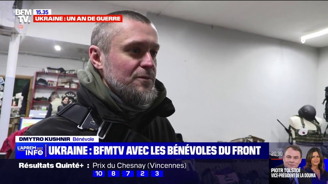 Les reporters de BFMTV aux côtés des bénévoles qui aident les soldats ukrainiens sur le front