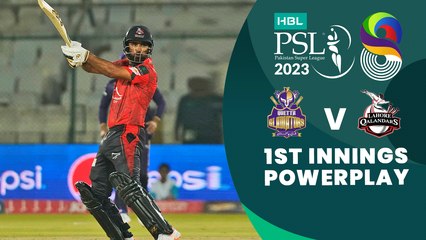 1st Innings Powerplay | Quetta Gladiators vs Lahore Qalandars | Match 10 | HBL PSL 8 | MI2T