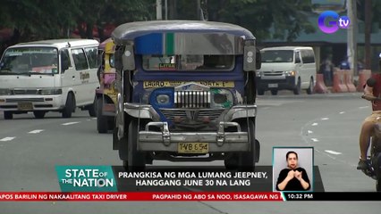 Prangkisa ng mga lumang jeepney, hanggang June 30 na lang | SONA