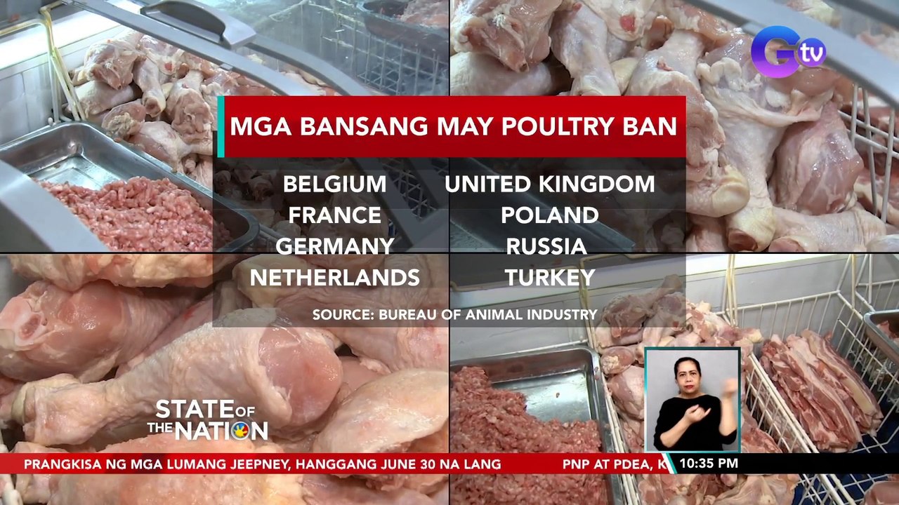 Pag-import ng poultry meat sa walong bansang tinamaan ng bird flu, ipinagbawal muna ng DA | SONA