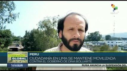Ciudadanía en Lima se mantiene movilizada contra gobierno de Dina Boluarte
