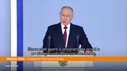 Putin "Occidente ipocrita, la Nato è arrivata ai nostri confini"