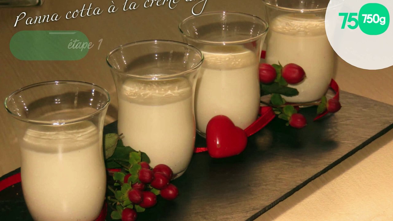 Panna cotta à la crème anglaise