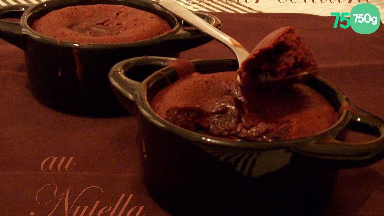 Moelleux au chocolat et cœur de Nutella