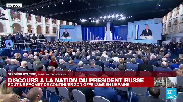 Le président russe se défend d'être en conflit contre le peuple ukrainien. Il déclare faire la guerre au régime de Kiev, qui est étranger au peuple ukrainien