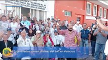 Exportuarios toman oficinas del SAT en Veracruz