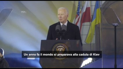 Ucraina, Biden: un anno dopo Kiev è forte e libera