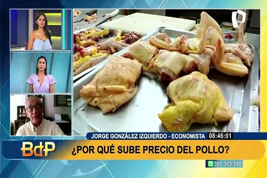 ¿Por qué sube el precio del pollo? Economista Jorge González explica a qué factores se debe