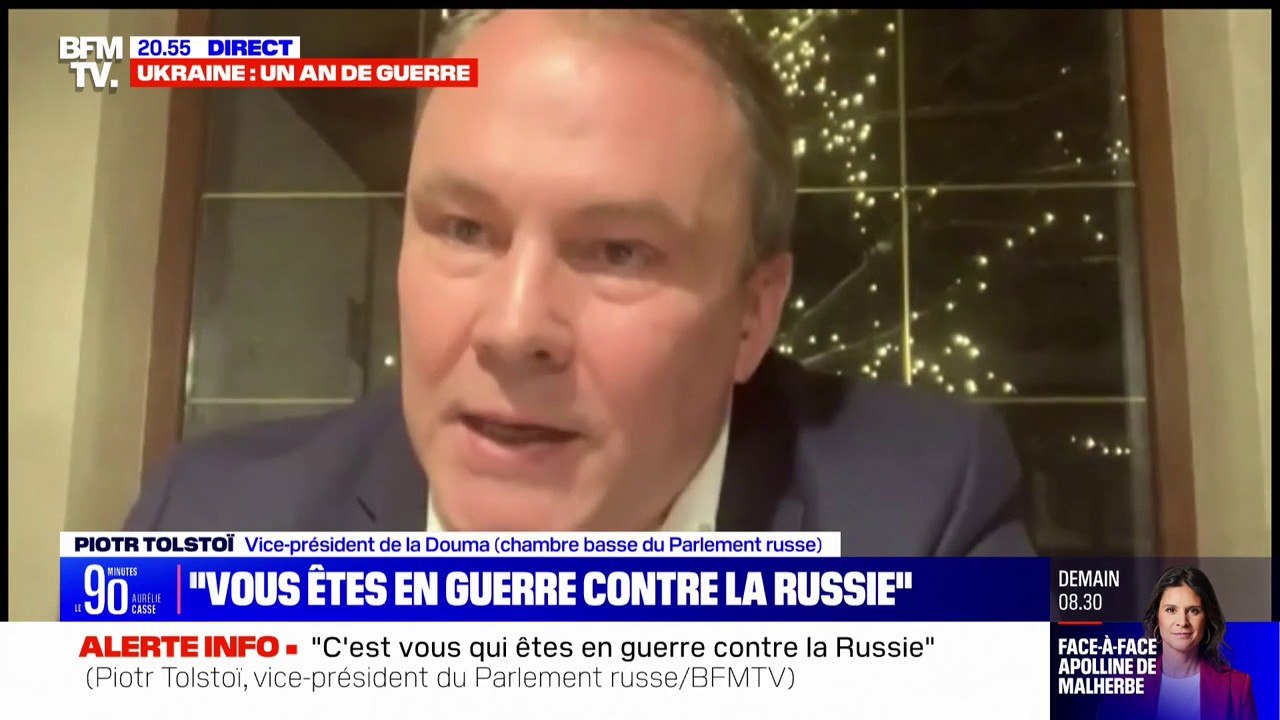 Piotr Tolstoï, vice-président de la Douma: "Ce n’est pas la Russie qui a commencé cette guerre, c’est vous, les Européens"