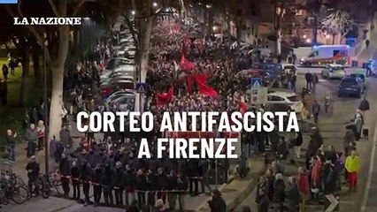 Corteo antifascista a Firenze