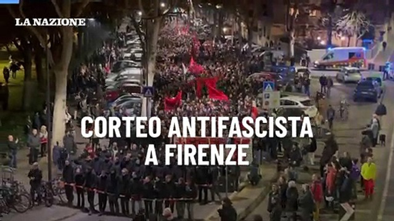 Corteo antifascista a Firenze