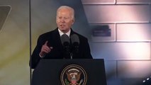 Biden condemns Russia’s ‘crimes against humanity’ during Poland address