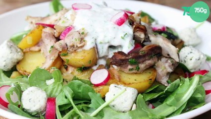 Salade gourmande au maquereau et pomme de terre